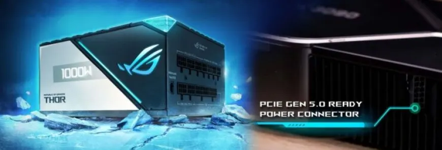 ASUS ROG Thor power supply unit with PCIe Gen 5 connectors