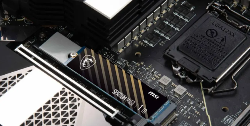 MSI SPATIUM M450 Gen 4 NVMe SSD with a DRAM-less architecture and high sequential read and write speeds.
