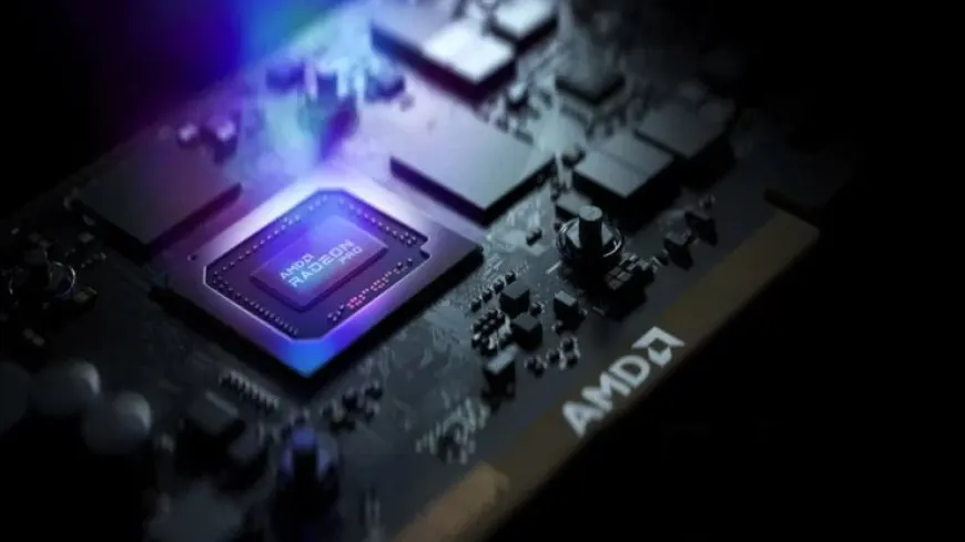 A close-up view of a graphics card circuit board clearly shows the ABF substrate layers.