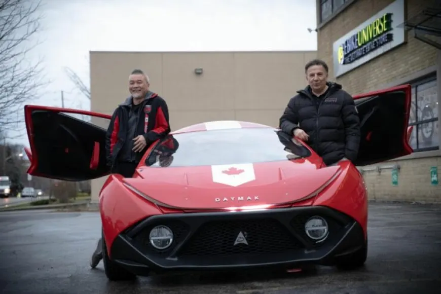 Electric car designed by a Canadian manufacturer to mine cryptocurrency while parked.