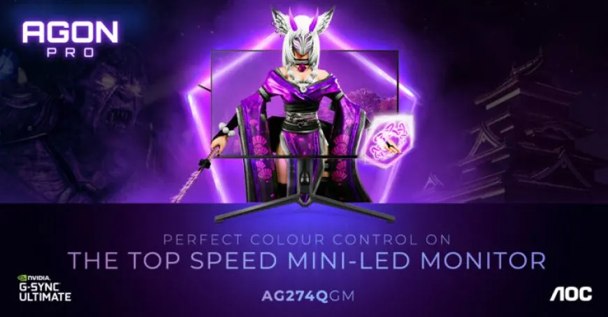 AOC AGON 300 Hz QHD PRO gaming monitor with NVIDIA Reflex support