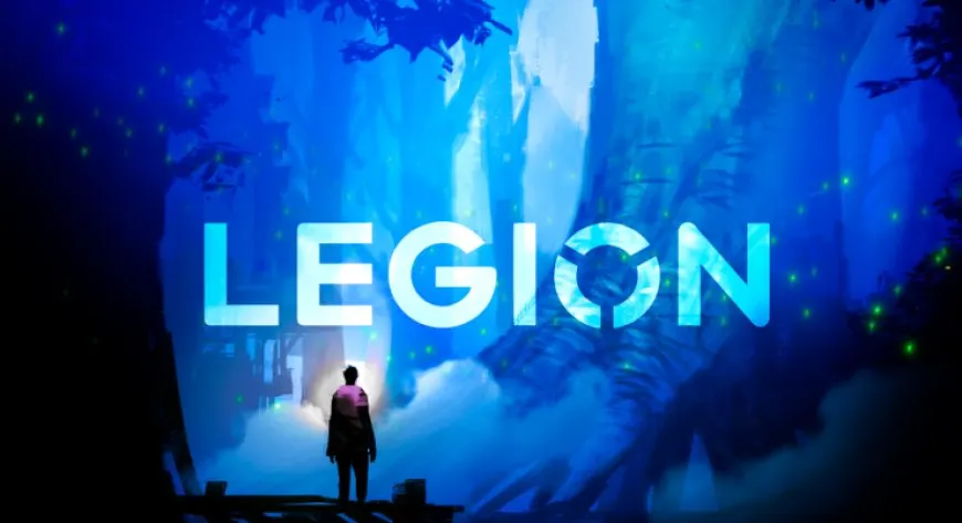 Lenovo Legion gaming laptops and monitors are showcased for the 2022 product lineup.