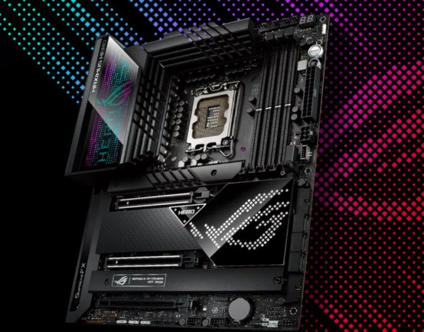 ROG Maximus Z690 HERO motherboard highlighting the reversed memory capacitor causing system instability.