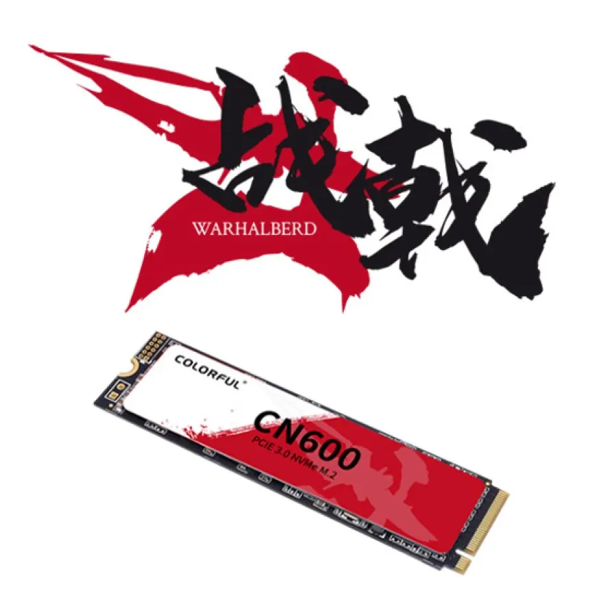 Colorful Warhalberd CN600 NVMe M.2 Gen 3 SSDs in 256 GB and 512 GB capacities.
