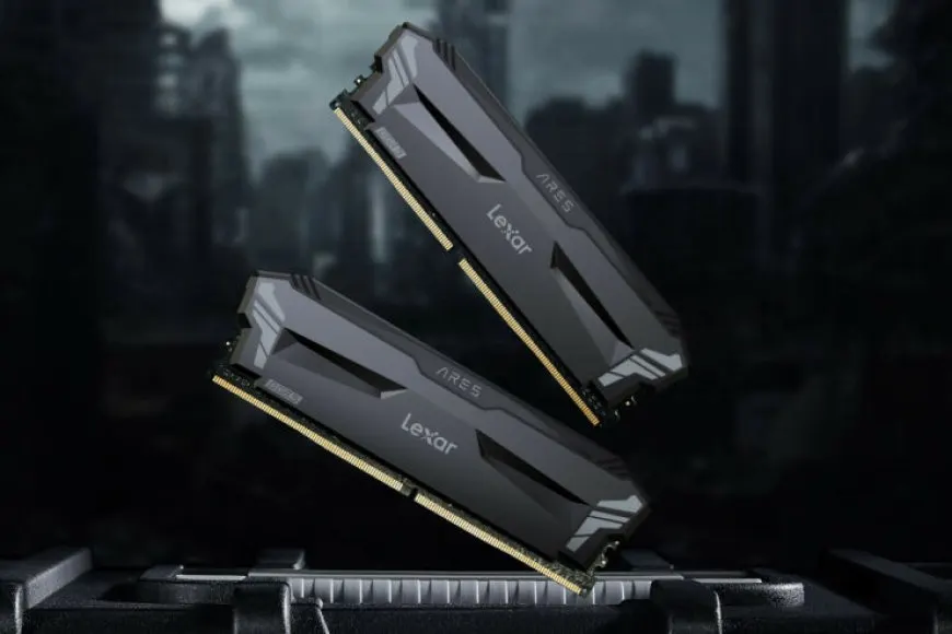Lexar ARES DDR5 desktop memory modules are shown.