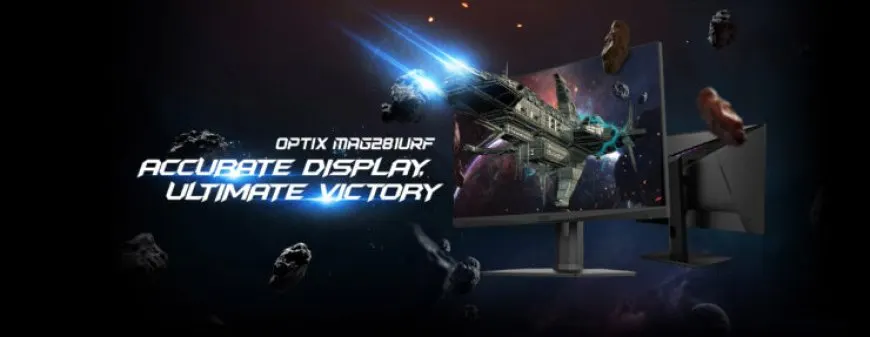 The MSI Optix MAG281URF 4K gaming monitor features HDMI 2.1 connectivity and a 144Hz refresh rate