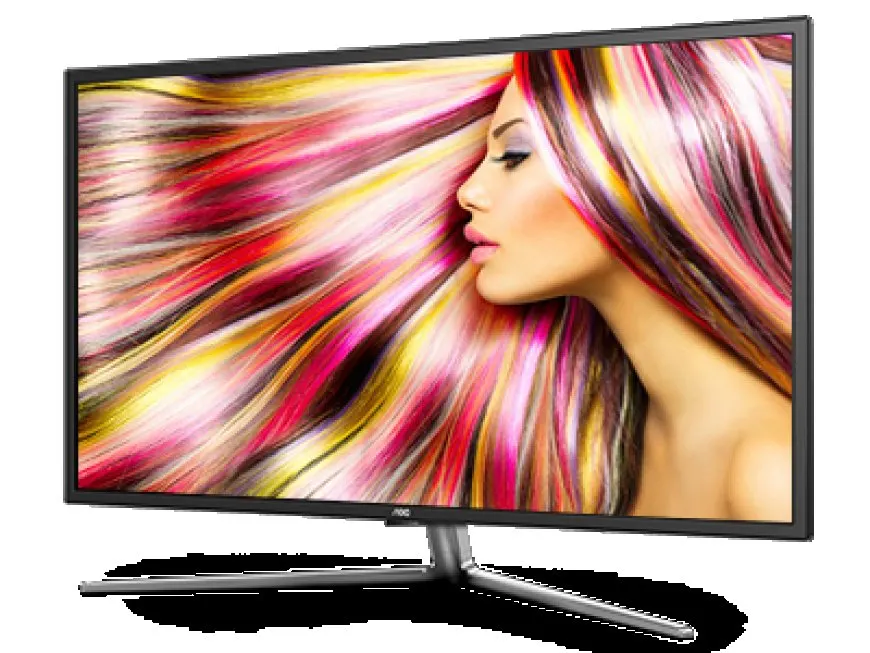 AOC 4K 144Hz gaming monitor displayed on a desk