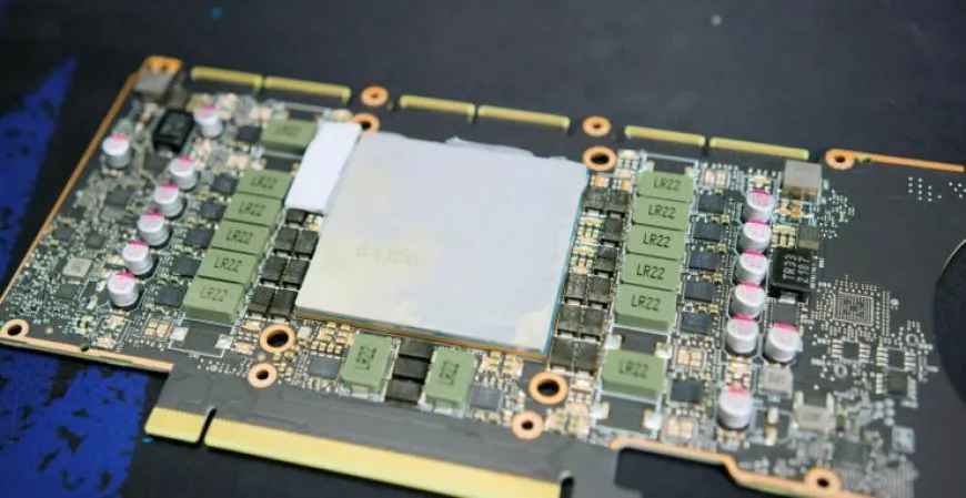 NVIDIA CMP 170HX cryptocurrency mining processor featuring an onboard GA100 GPU