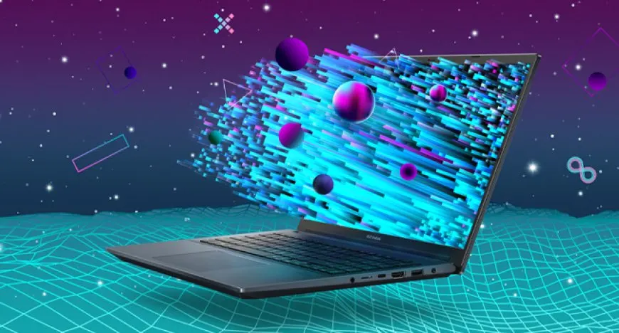 ASUS Vivobook Pro 14 and 15 OLED laptops shown open side by side.
