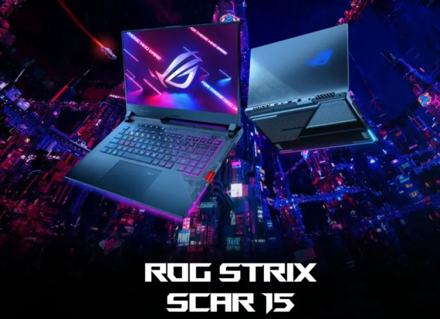 ASUS ROG Strix Scar 15 laptop leak featuring AMD Ryzen 9 6900HX CPU and NVIDIA RTX 3080 Ti GPU specifications.