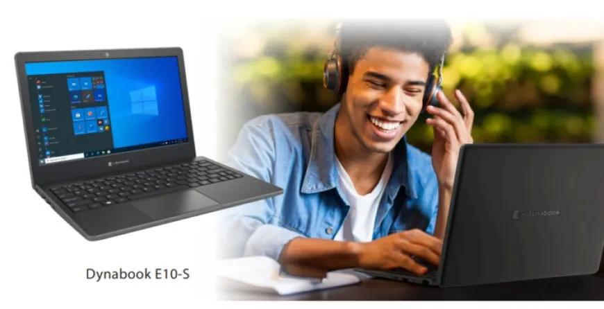 Dynabook E10-S laptop with Windows 11 SE for cloud-based education.