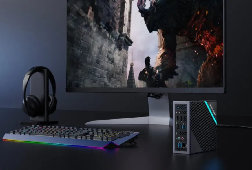 Upcoming Minisforum mini PC featuring AMD Ryzen 9 5900X processor and dedicated graphics card