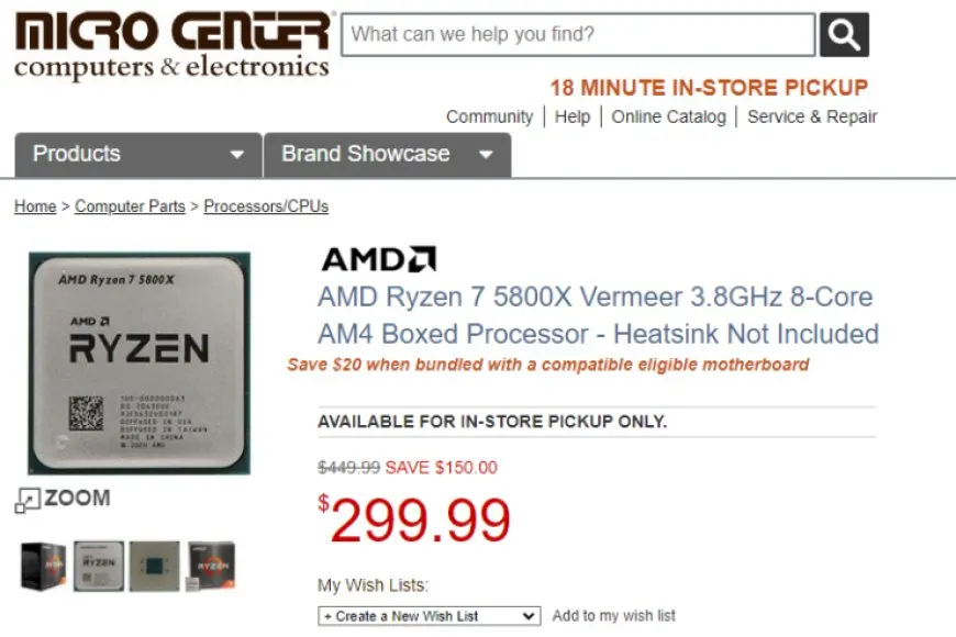 AMD Ryzen 5000 series processor chip