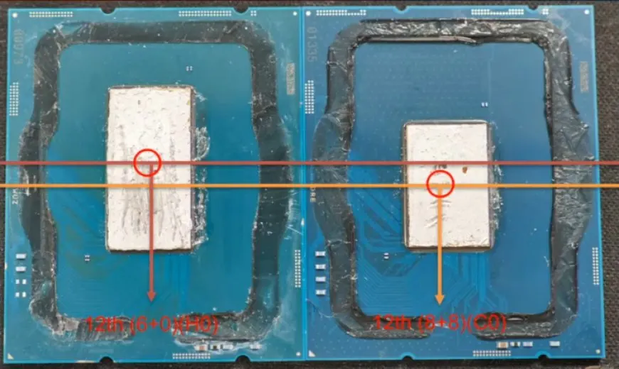 Intel 12th Gen Alder Lake CPU die and cooling analysis