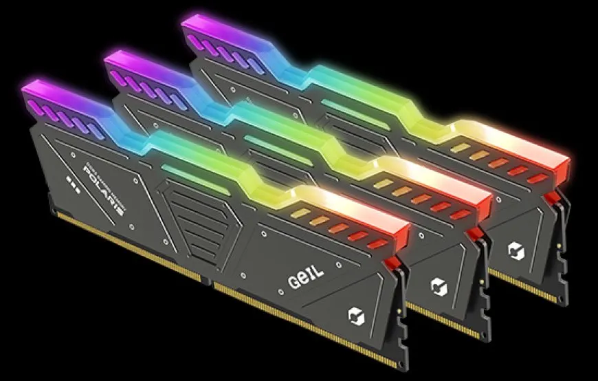 GeIL Polaris RGB DDR5-4800 CL40 memory kits in 8, 16, 32, and 64 GB sizes