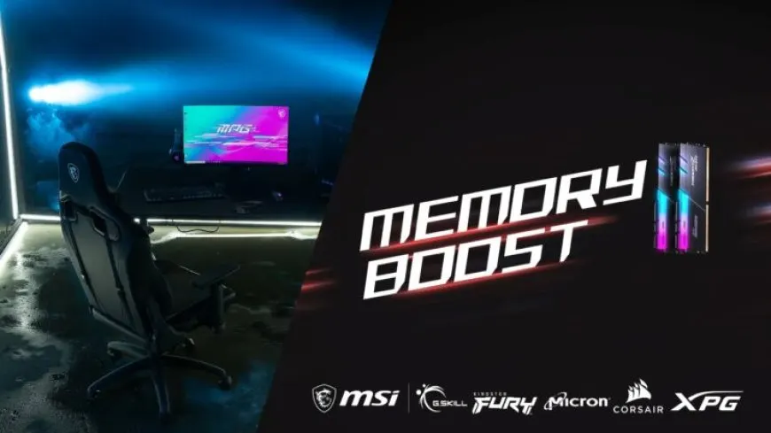 MSI Memory Boost technology specifications for DDR5 memory compatibility and maximum frequencies.