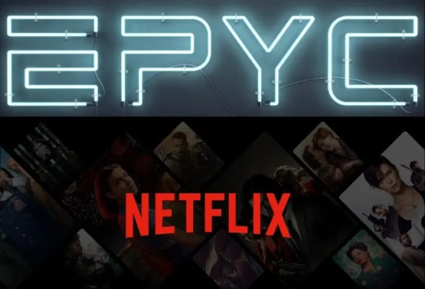 AMD EPYC Rome processors power server hardware that delivers high bandwidth for Netflix infrastructure.