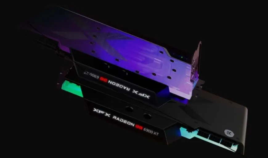 XFX Radeon RX 6900 XT ZERO WB liquid-cooled graphics card.