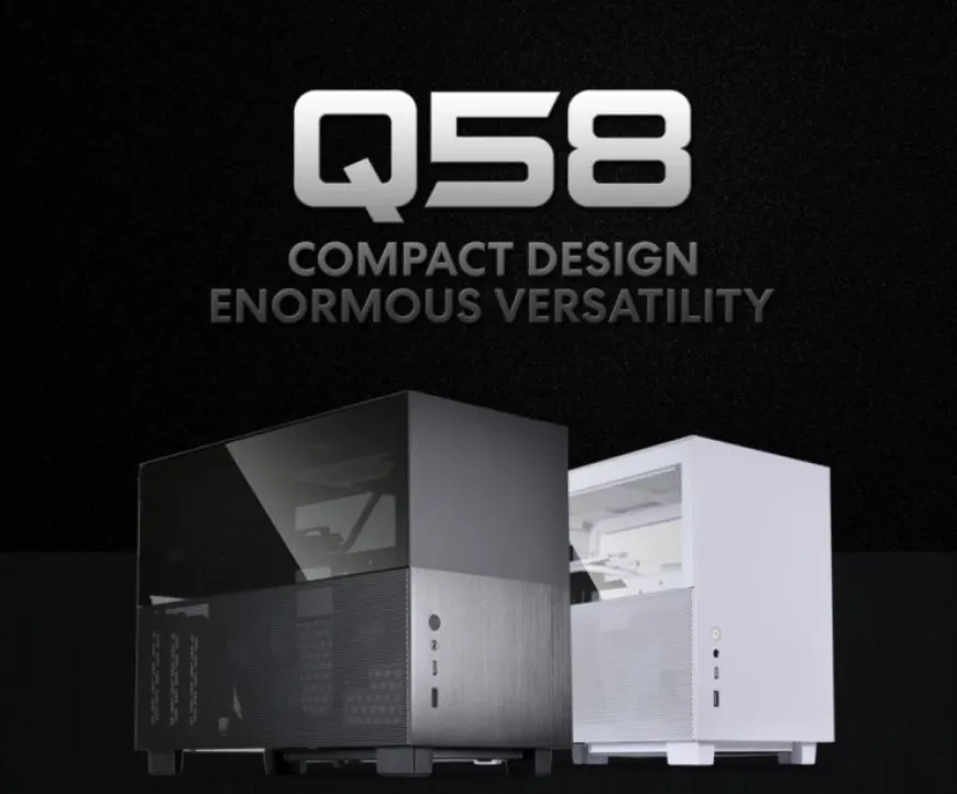 The Lian Li Q58 is a small-form factor computer case with mesh panels and LEDs.