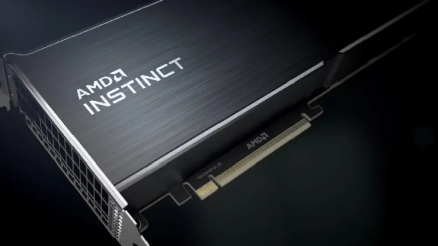The AMD Instinct MI300 accelerator chip highlights its exascale APU mode architecture.