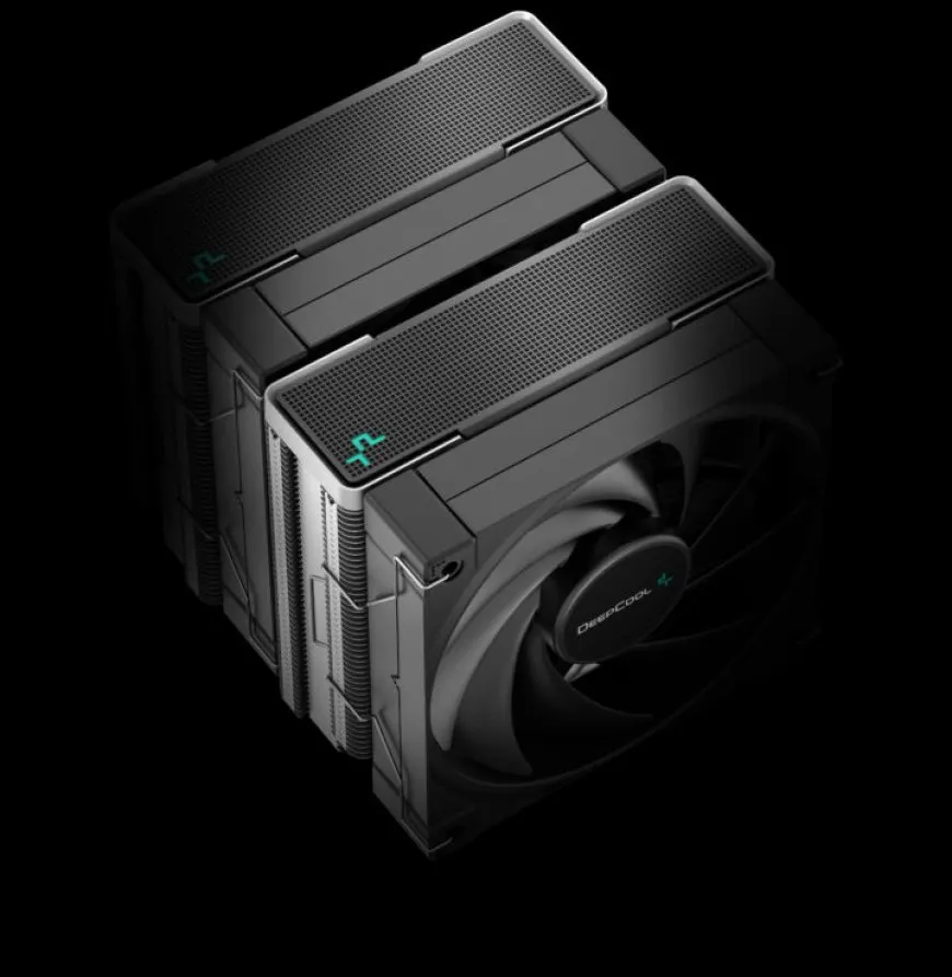 The DeepCool AK620 dual-tower CPU cooler features LGA 1700 socket compatibility.