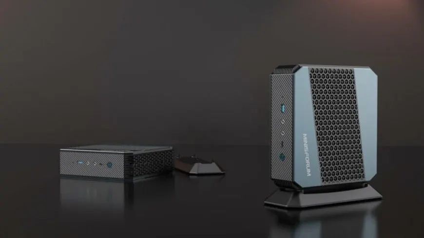 The Minisforum EliteMini HX90 mini PC motherboard features liquid metal thermal compound on the processor.