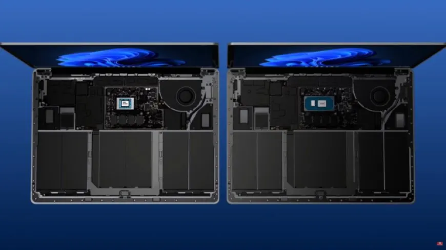 The graphic displays Windows 11 performance metrics for CPU, memory, and storage optimizations.