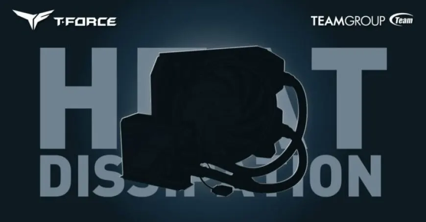 The promotional graphic displays the TeamGroup CARDEA Liquid II water-cooled SSD alongside next-generation DDR5 memory.