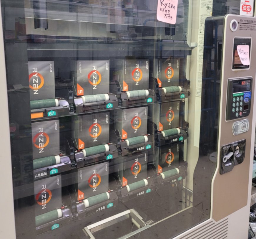 You Can Literally Buy AMD’s Ryzen 5000 Desktop CPUs Through A Vending Machine In Japan