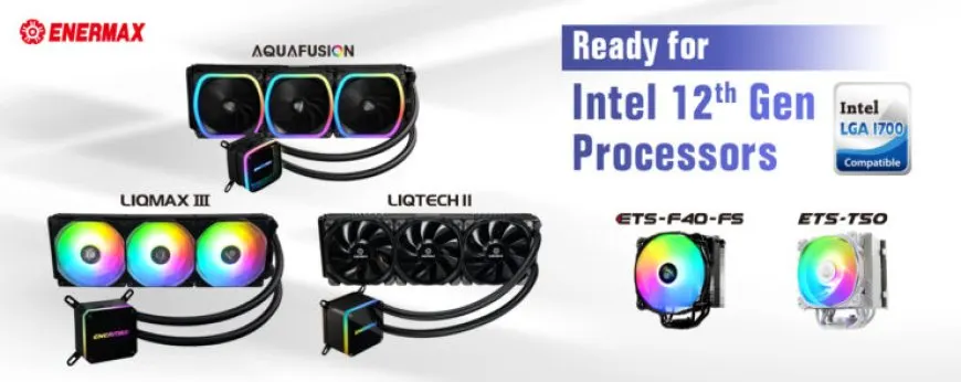 ENERMAX LGA 1700 mounting kits for Intel 12th Gen Alder Lake processors.