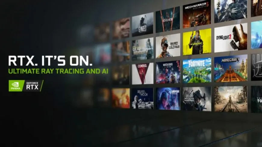 NVIDIA GeForce RTX games including Battlefield 2042, Marvel's Guardians of the Galaxy, and Dying Light 2 Stay Human.
