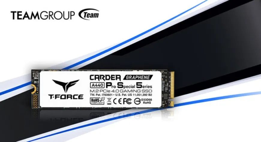 TEAMGROUP T-FORCE CARDEA A440 Pro M.2 SSD for Sony PlayStation 5 storage expansion.