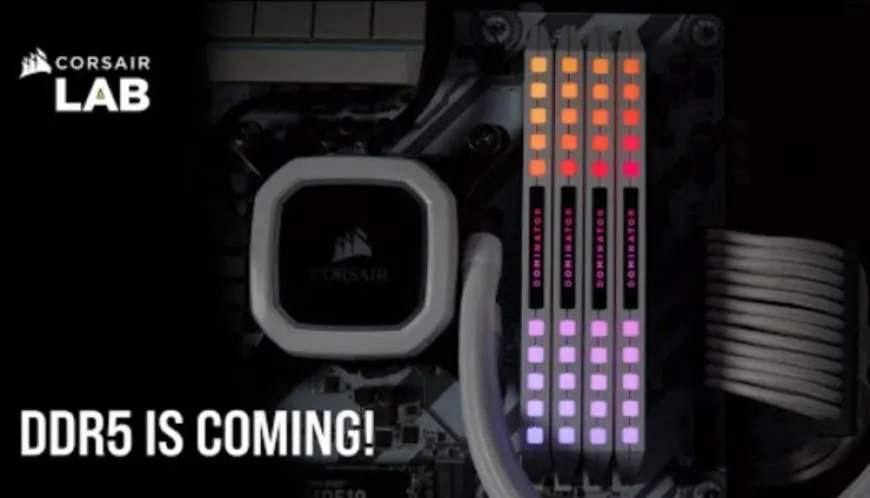 Corsair next-generation DDR5 memory module with improved DHX cooling technology