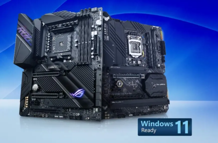 ASUS motherboard BIOS interface displaying Auto TPM settings for Windows 11 compatibility