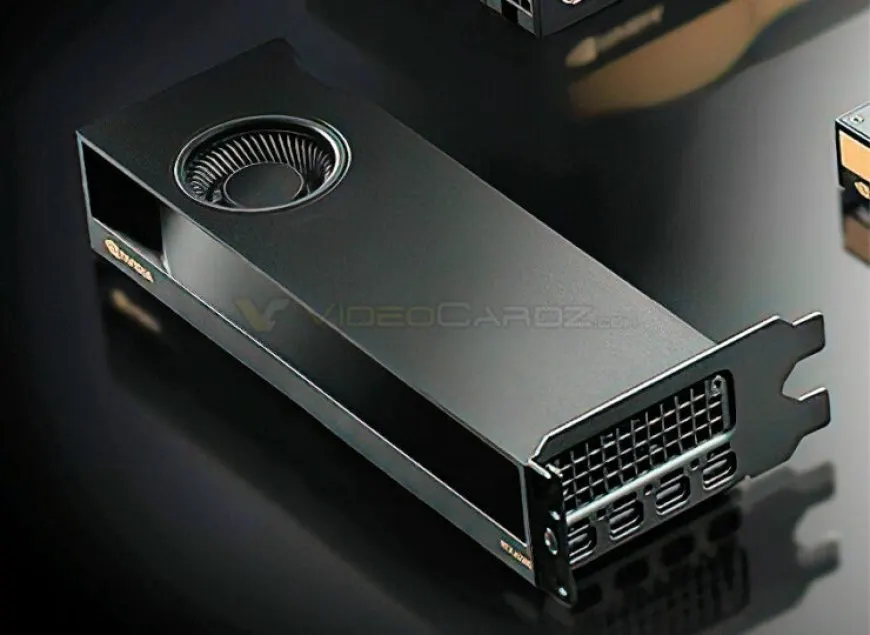 The NVIDIA RTX A2000 low profile workstation graphics card features a compact cooling shroud and multiple display outputs.