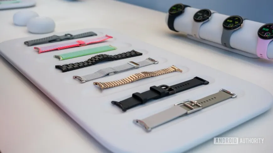 Google Pixel Watch 3 Performance Loop Band retail listing showing late autumn release details and pricing.