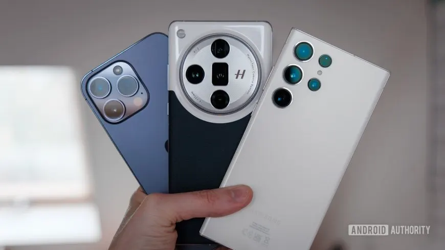 A wireless file transfer interface connects an Android smartphone to an iPhone.