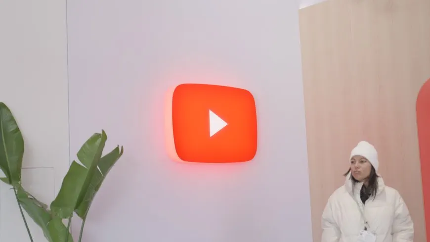 The Android TV interface displays YouTube's merged like and dislike toggle button with a pop-up preference menu.