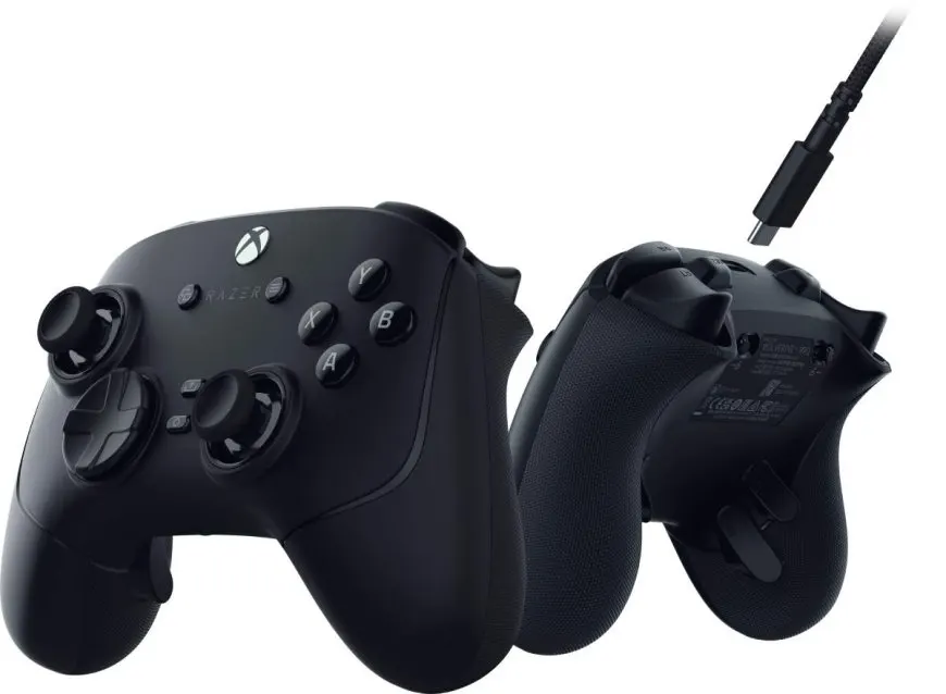 The Razer Wolverine V3 Pro controller features faster triggers and refined bumpers for competitive gaming.