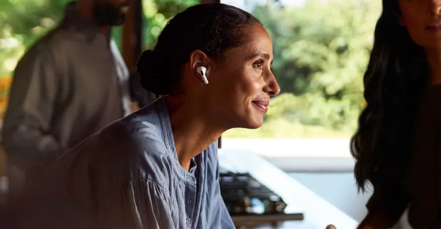 Apple Watch, AirPods, and iPhone models featuring AI integration with on-device processing for privacy and cross-device use.