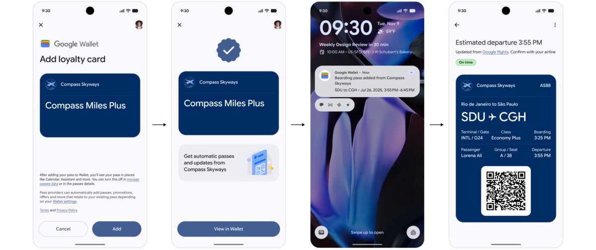 Google Wallet Adds Frequent Flyer Sign-Ups and Auto Linked Passes for Travel