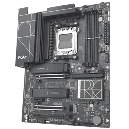 The ASUS ProArt B850-Creator Wi-Fi Neo motherboard layout highlights its thermal design and connectivity ports.