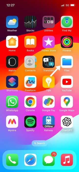 iOS screen showing the print dialog interface used to convert a photograph into a PDF document