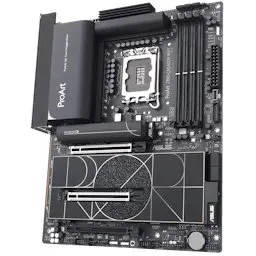 The ASUS ProArt Z890-Creator motherboard features Thunderbolt 5 and 10 Gigabit Ethernet ports for professional workstations.
