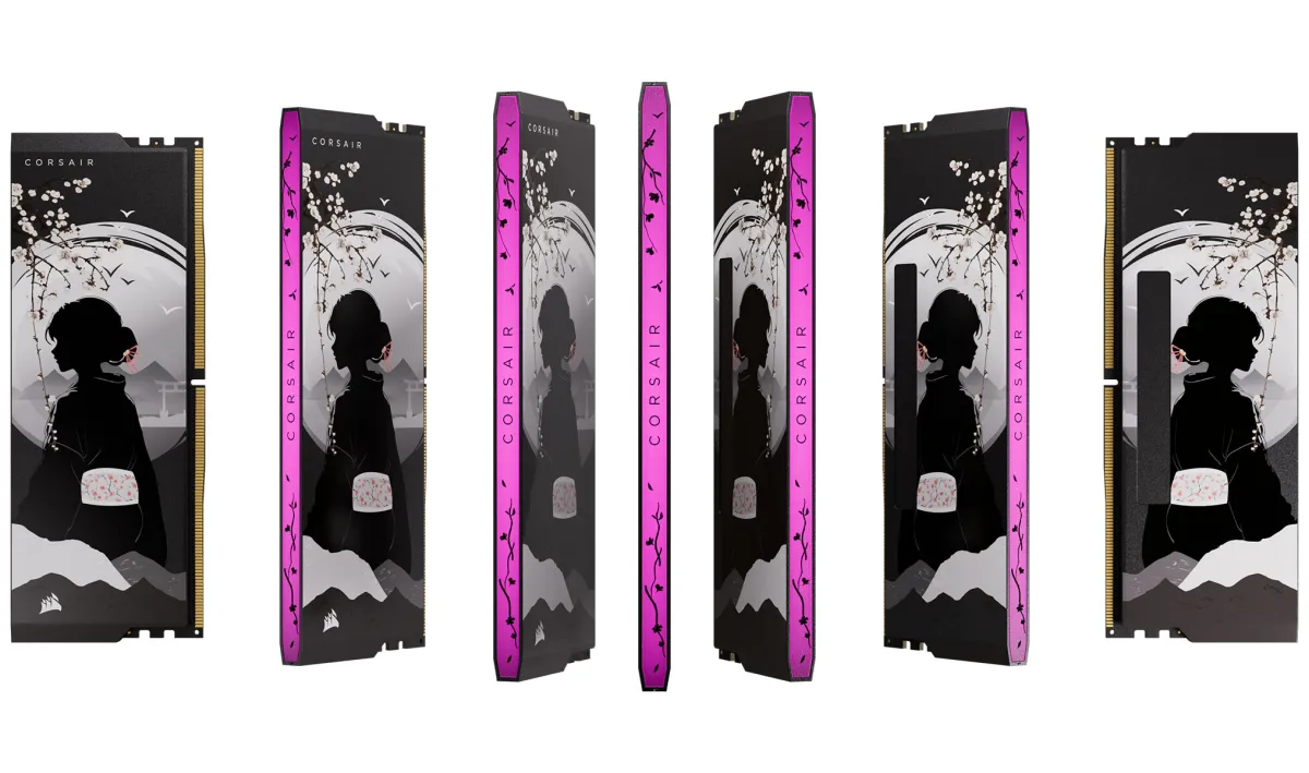 Corsair SHUGO DDR5 memory modules feature custom aesthetic designs for enthusiast computer builders.