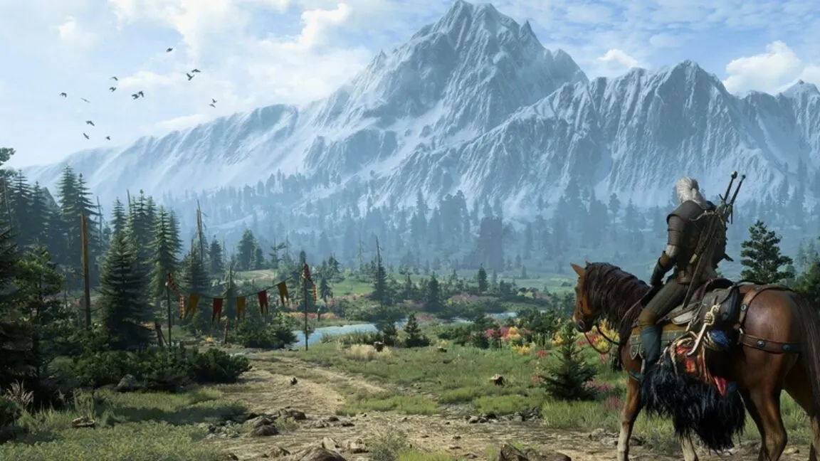 A character customization interface displays stat allocation and narrative choices in a modern role-playing game.