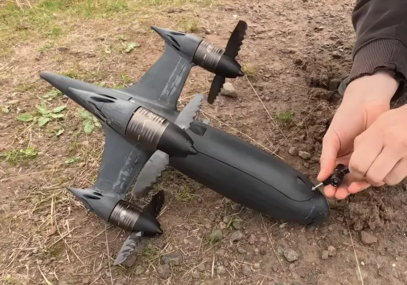 The Blackbird drone flies at 453 mph during high speed testing with custom carbon fiber propellers.