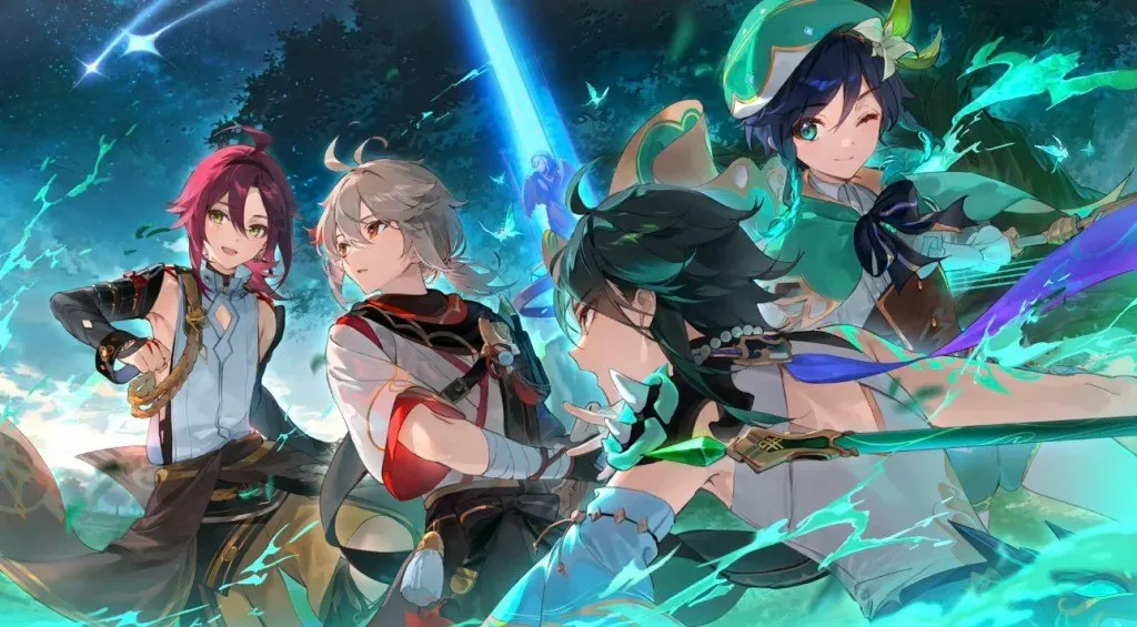 Promotional teaser artwork for the upcoming Genshin Impact anime adaptation by Ufotable.