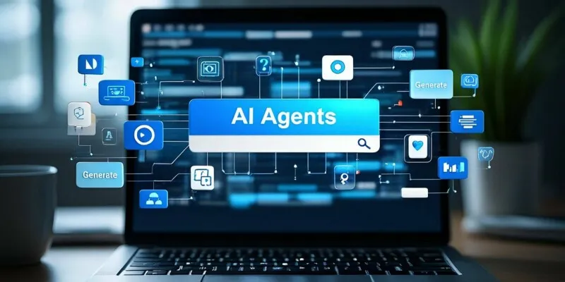 Conceptual graphic illustrating artificial intelligence agents facing governance challenges and demotion