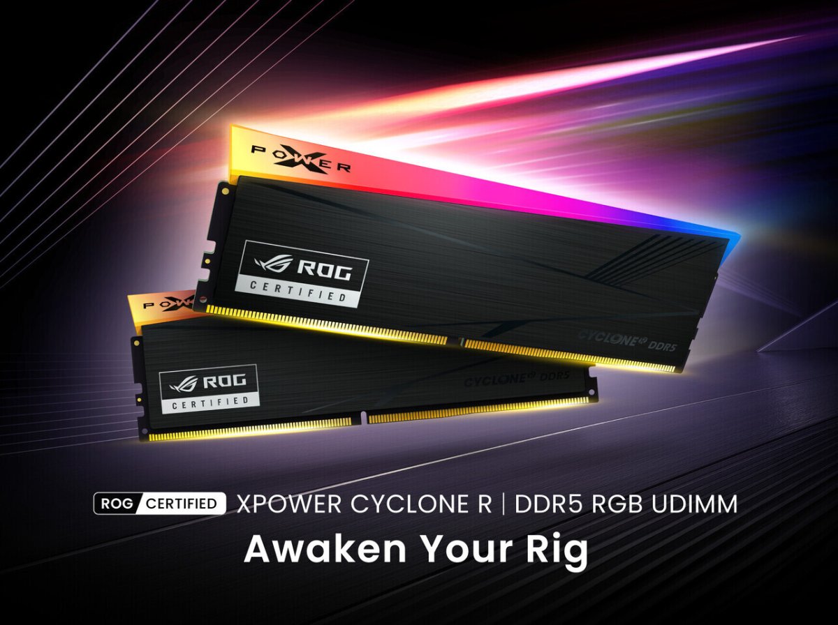 Silicon Power Introduces ROG Certified XPOWER Cyclone R DDR5